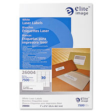 Elite Image White Full Sheet Laser Labels