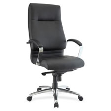 Lorell Modern Exec. High-back Leather Chair