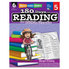 Shell Education 180 Days of Reading 5th-Grade Book
