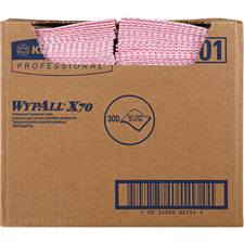 Kimberly-Clark WypAll X70 Red Foodservice Wipers