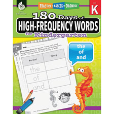 Shell Education Gr K 180 Days of HF Words Resource