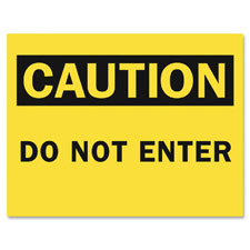 Tarifold Caution Do Not Enter Magneto Sign Insert