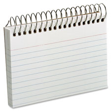 Oxford Spiral Bound Ruled Index Cards