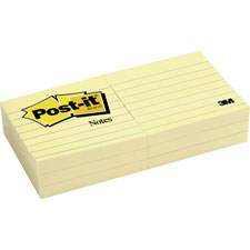3M Post-it Lined Note Pads
