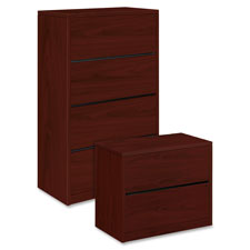 HON 10500 Series Mahogany Laminate Lateral Files