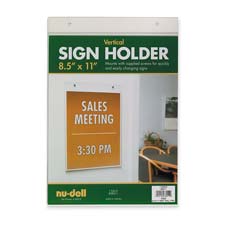 NuDell Acrylic Sign Holders