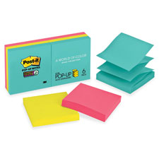 3M Miami Post-it 3" Super Sticky Pop-up Notes