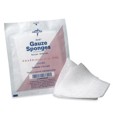 Medline Sterile 12 Ply Cotton Gauze Sponges