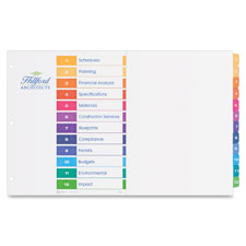 Avery Ready Index 11x17 Table of Content Dividers