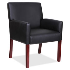 Lorell Full-sided Arms Leather Guest Chair