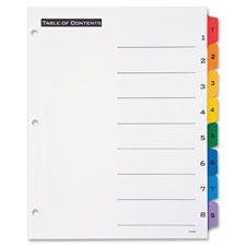 Avery Table 'N Tabs Numeric Dividers