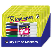 Charles Leonard Dry Erase Markers Set Display