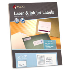 Maco White UPC Labels