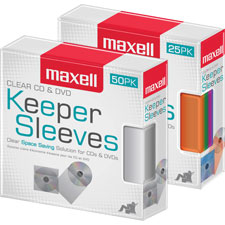 Maxell CD & DVD Keeper Sleeves