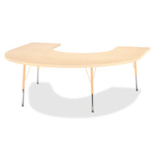 Jonti-Craft Adult Ht. Prism Maple Horseshoe Table