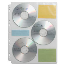 Compucessory CD/DVD Ring Binder Storage Pages