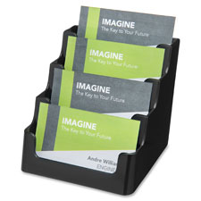 Deflecto 4-Tier Business Card Holder