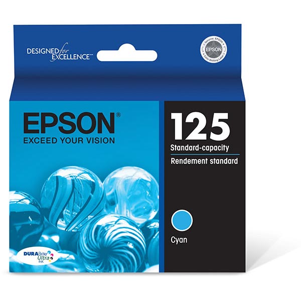 Epson T125220 (Epson 125) Cyan OEM Inkjet Cartridge