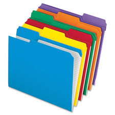 Pendaflex Interior Grid 1/3-cut Color File Folders