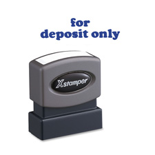 Xstamper "for deposit only" Title Stamp