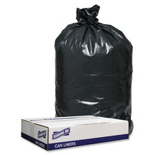 Genuine Joe 1.2mil Black Trash Can Liners