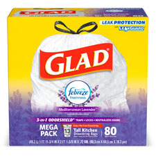 Clorox Glad Lavender Sct 13-gal Kitchen Trash Bags
