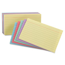 Oxford Ruled Rainbow Pack Index Cards