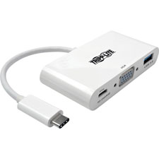 Tripp Lite USB-C to VGA w/USB-A/C Gen 1 Adapter