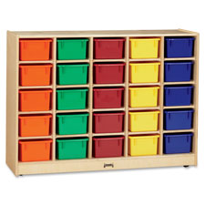 Jonti-Craft 25 Cubbie-trays Mobile Storage Unit