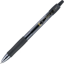 Pilot G2 Retractable Gel Ink Pens w/Black Ink