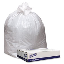 Genuine Joe Extra Strong White Trash Can Liners