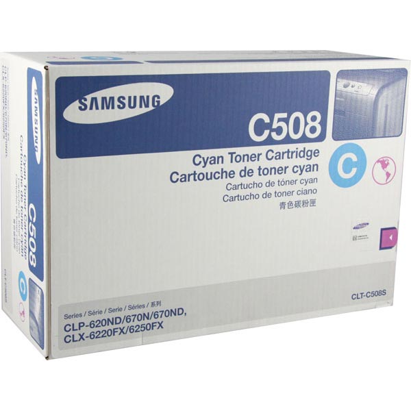 Samsung CLT-C508S Cyan OEM Toner Cartridge