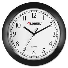Lorell 9" Round Profile Wall Clock