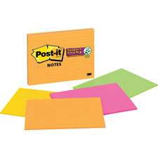 3M Post-it Super Sticky Lined Meeting Notes Pads