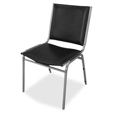 Lorell Padded Seat Armless Stacking Chairs