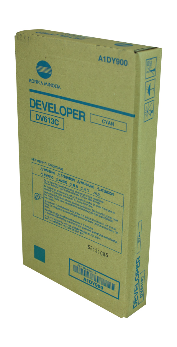 Konica Minolta A1DY900 (DV-613C) Cyan OEM Developer