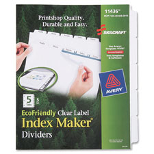 SKILCRAFT 5-tab Index Maker Dividers