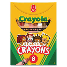 Crayola Large Regular Multicultural Crayons