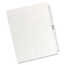 Avery Collated Legal A-Z Exhibit Dividers