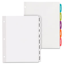 Avery Big Tab Printable White Label Tab Dividers