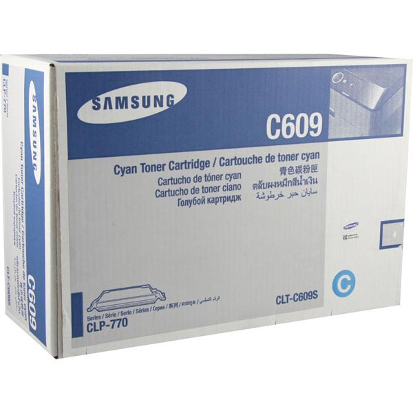 Samsung CLT-C609S Cyan OEM Toner Cartridge