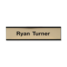 Xstamper Xecutives Black Aluminum Wall Signs