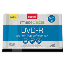 Maxell 16X Speed 4.7GB DVD-R Spindle