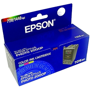 Epson T016201 (Epson 16) Tri-Color OEM Inkjet Cartridge