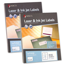 Maco Bright White Shipping Labels