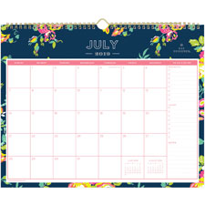 Blue Sky Peyton Navy Floral Wall Calendar