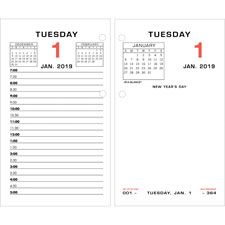 AT-A-GLANCE Mthly Tab 2-color Desk Calendar Refill