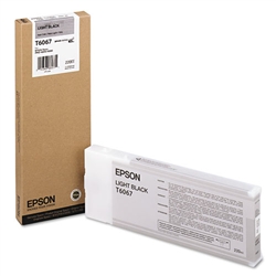 Epson T606700 Light Black OEM UltraChrome K3 Ink Cartridge