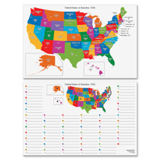 Pacon Dry Erase Learning Board Maps