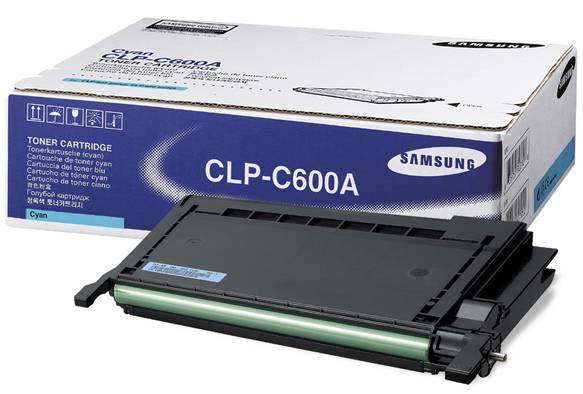 Samsung CLP-C600A Cyan OEM Toner Cartridge